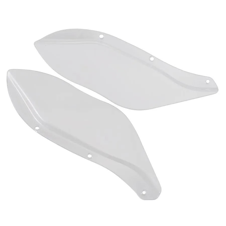 Pair of Harley-Davidson motorcycle side wing headlight covers in ABS plastic