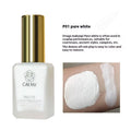 Wheat coloured liquid foundation cream in bottle for combination skin with natural finish