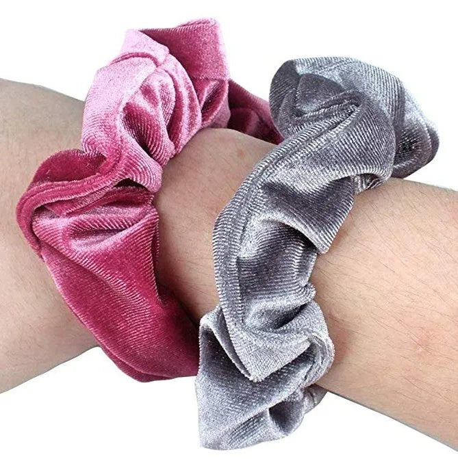 Gold velvet head ring 10cm 40 colour mix handmade wave styling women's hair accessory individually packed