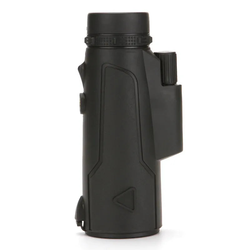 Black 20x50 monocular telescope with 12x magnification for outdoor use