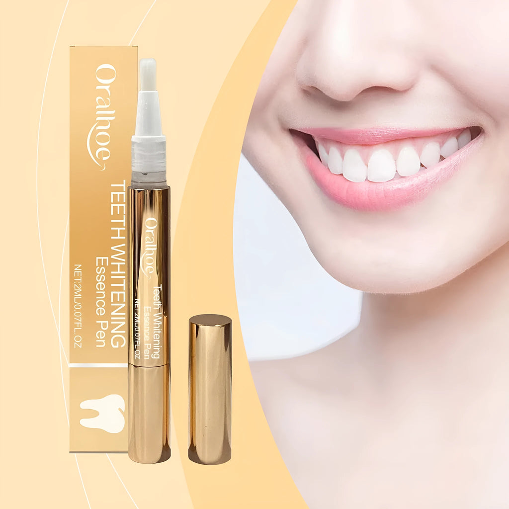 Portable 2ml oral care pen for teeth stain brightening with hydrogen peroxide formula