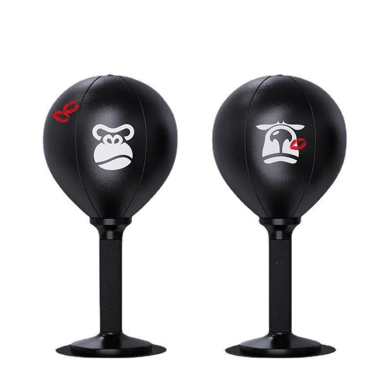 Desktop children boxing ball with PU ball, ventilated base, 40cm height, Cool Bear style