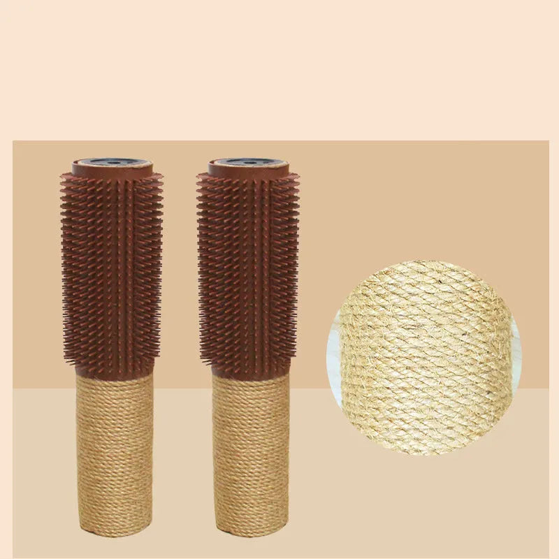 Vertical sisal scratching post for cats measuring 30cm tall with square base