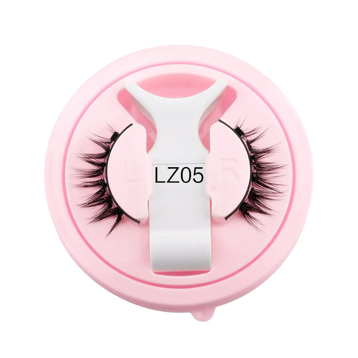 Reusable waterproof false eyelashes with glue-free application in natural thick style