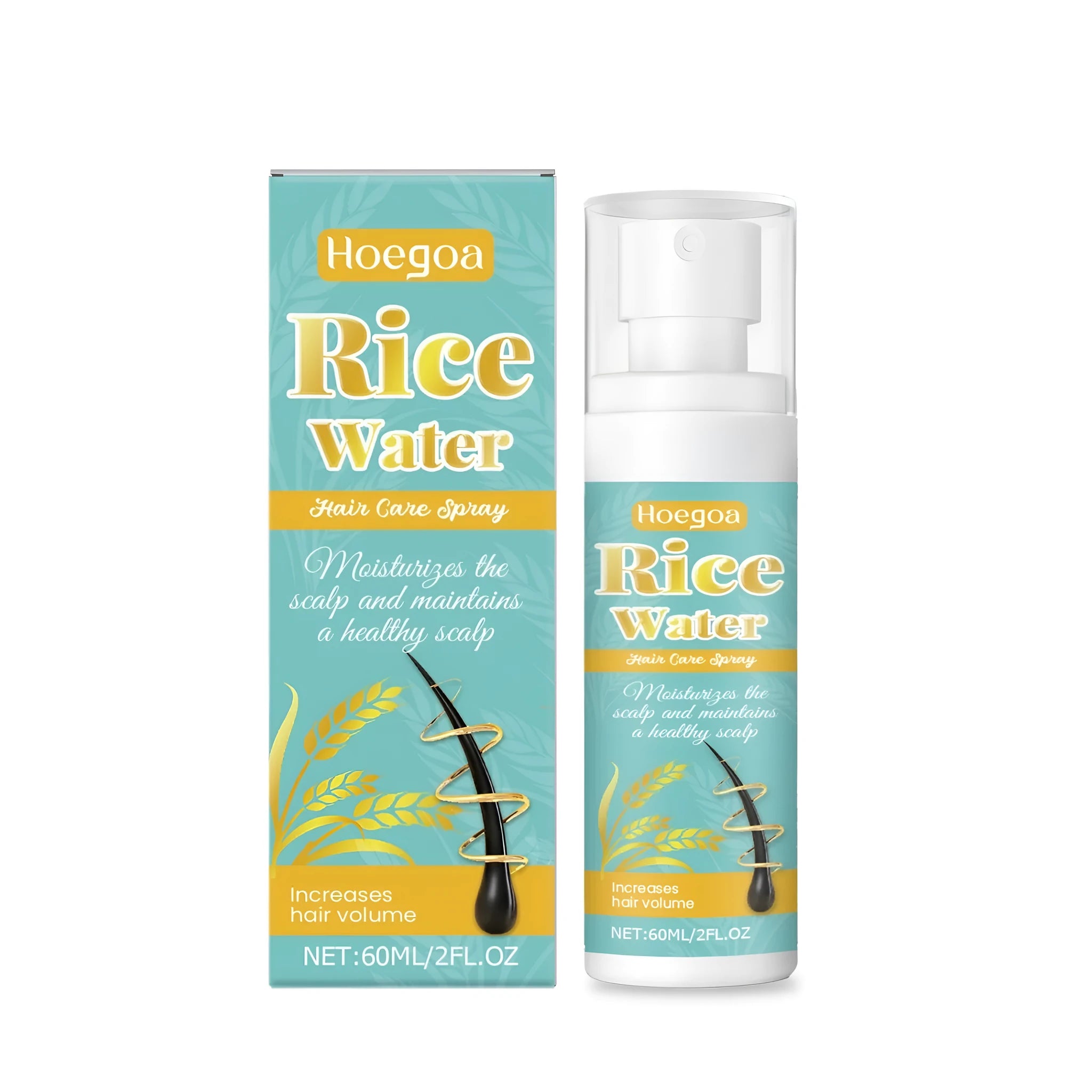 60ml hair care spray bottle with glycerin and vitamin E formula