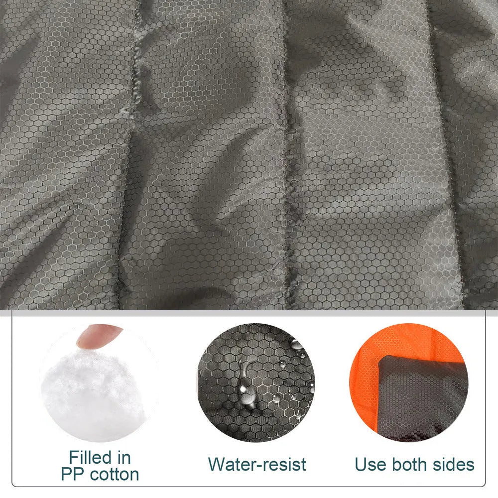 Waterproof folding Oxford fabric mat for dogs and cats packed at 35x25 cm in black color