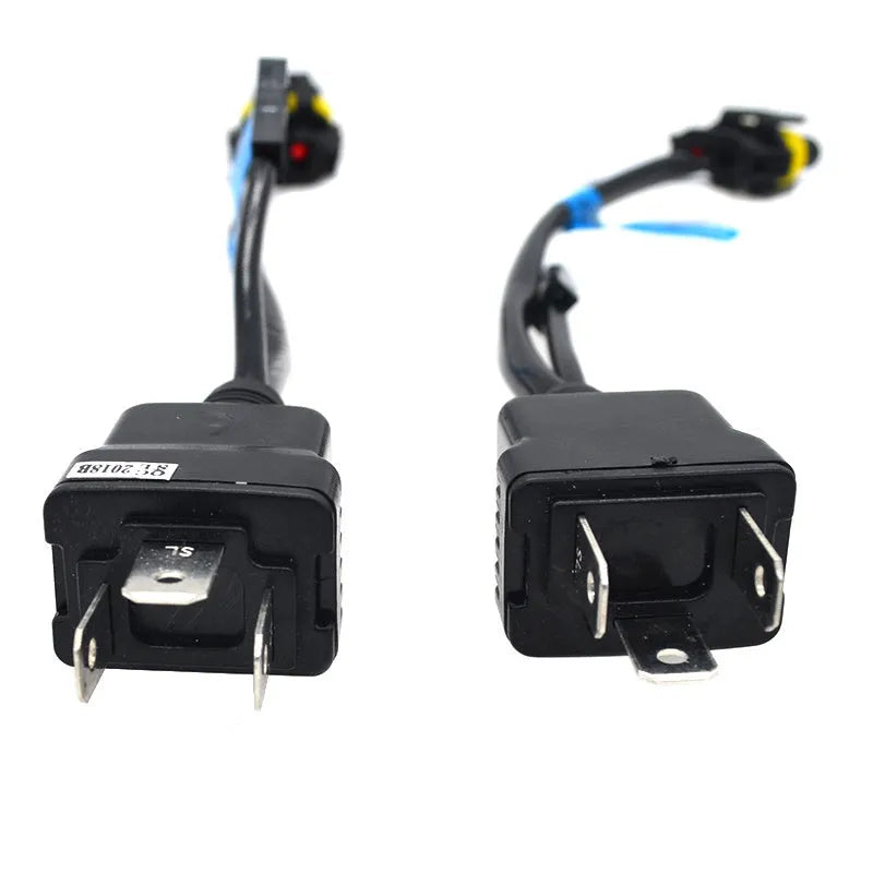 Xenon lamp control H4 simple line set 12V black two relay insurance simple line pieces