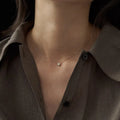 Geometric jelly opal pendant necklace in sterling silver with gold or white gold plating options