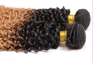 Real human hair extension with gradient colour, available in 12 to 28 inch lengths
