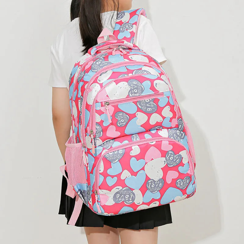Student backpack with air cushion straps in Oxford cloth with large capacity