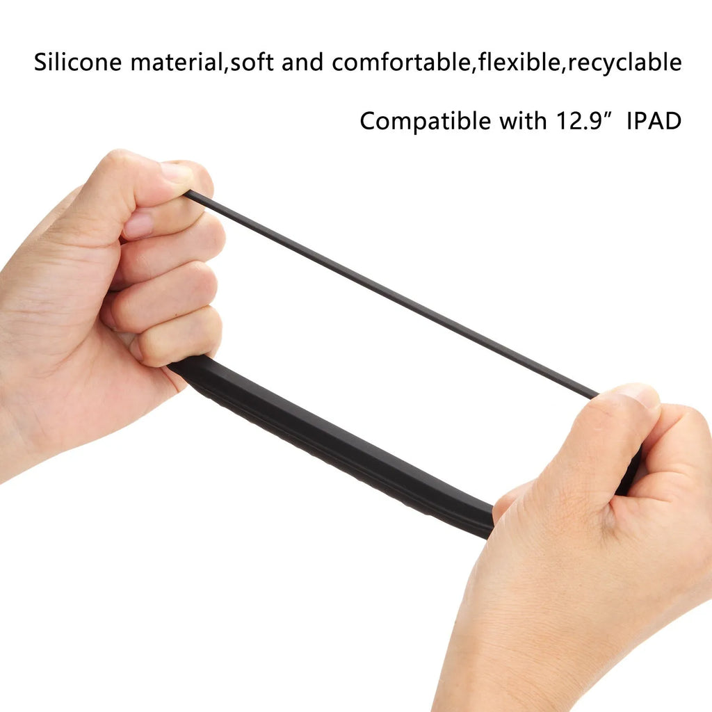 Silicone snap on pen case for Apple Pencil 1st and 2nd generation in black, gray, and white