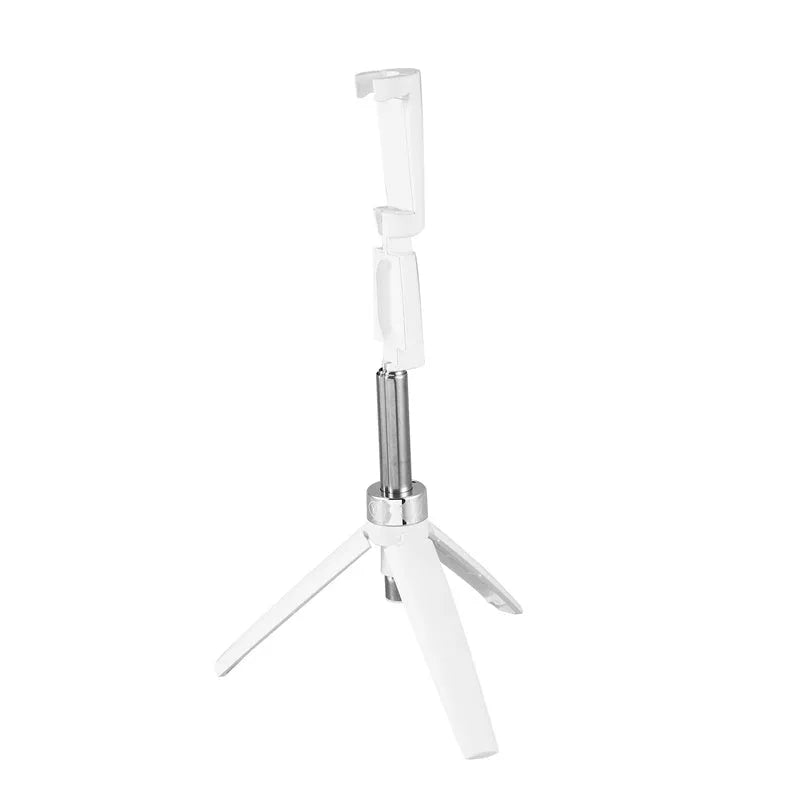 All-in-one selfie artifact with stainless steel construction and Bluetooth remote control for mobile phone photography