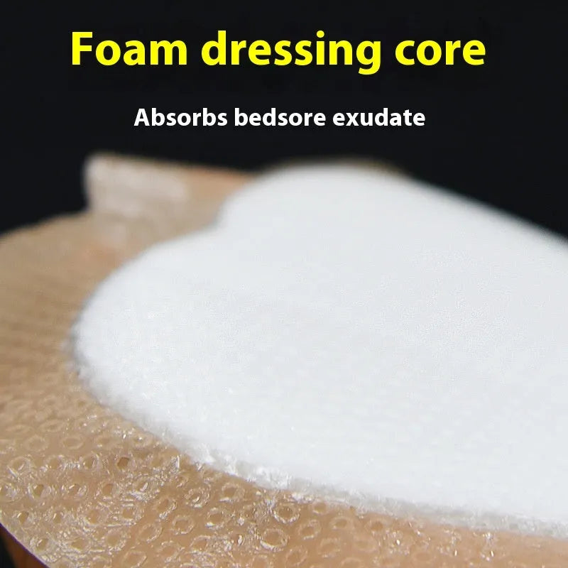 Large skin colour silicone gel foam bedsore and pressure relief dressing.