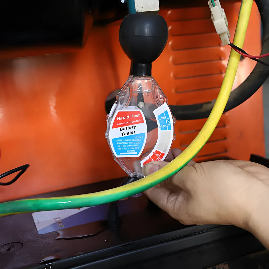 ABS plastic battery hydrometer analyser for lead acid electrolyte testing with suction mechanism