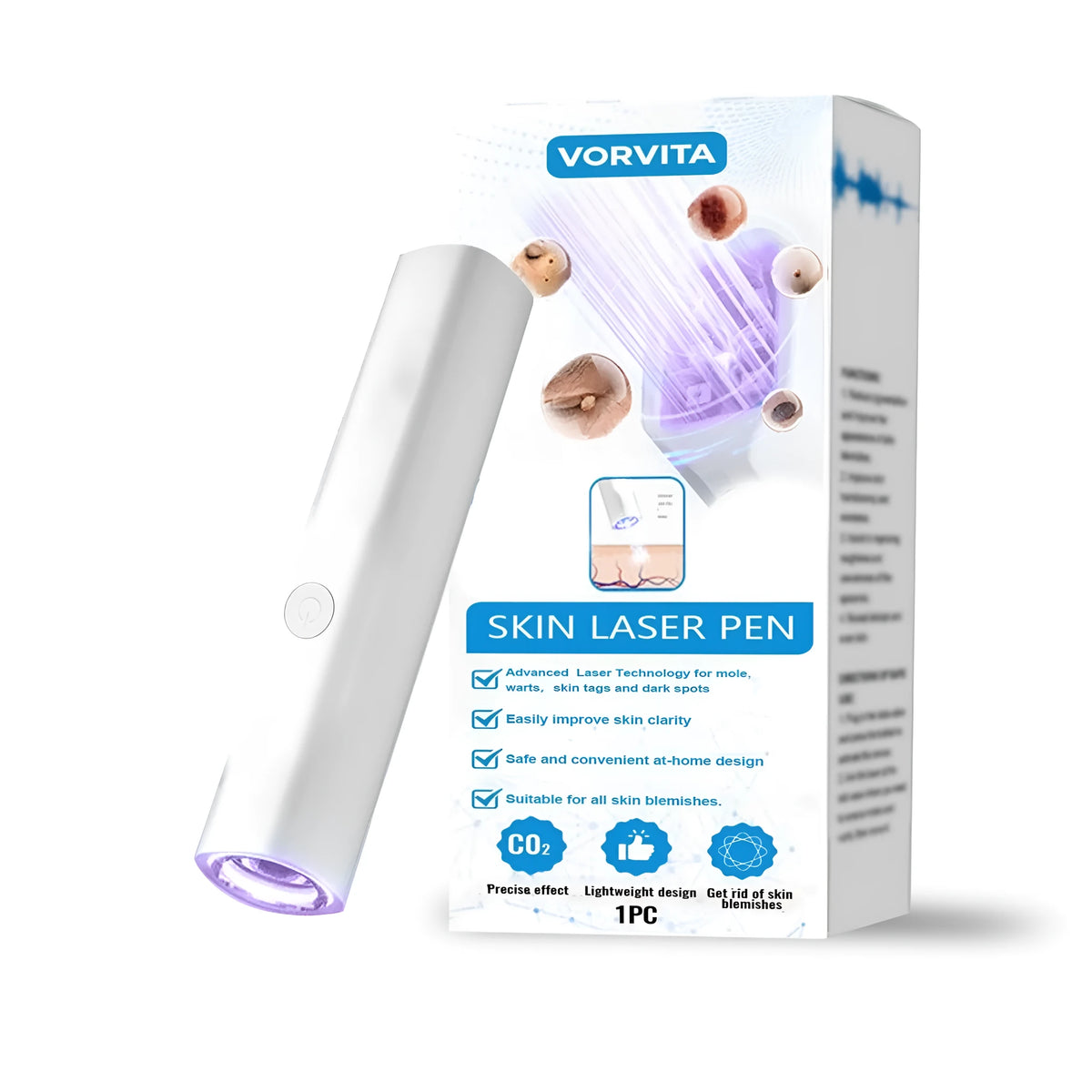 Skin laser pen with ABS body and USB data line included