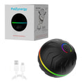 Intelligent gravity bouncing rubber dog toy ball in black T01 with bouncy texture for interactive play