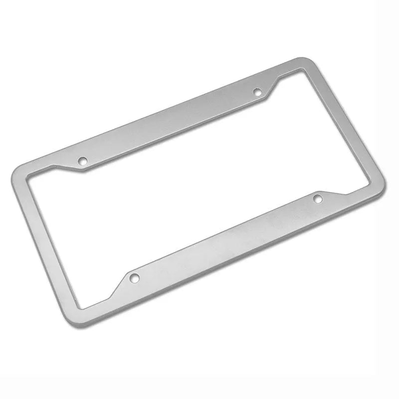 Aluminium alloy license plate frame with stainless steel in four colour options
