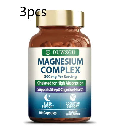 Bottle of Zinc Magnesium Complex Capsules 90 capsules high absorption probiotics supplement