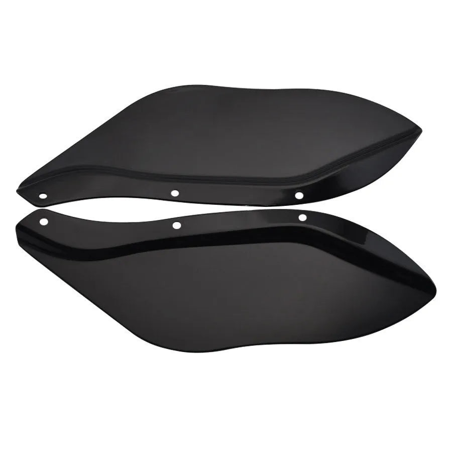 Pair of Harley-Davidson motorcycle side wing headlight covers in ABS plastic