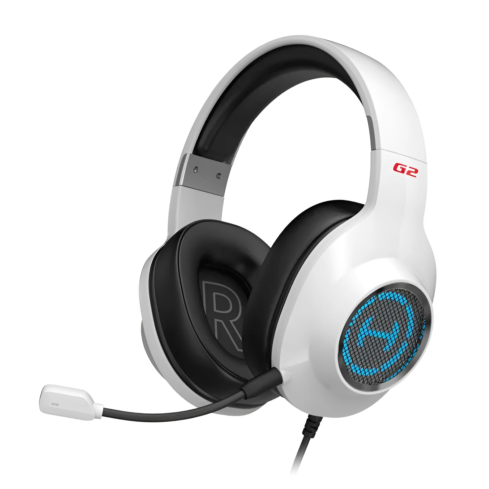Wired USB esports headset with microphone for PC gaming, black colour, sponge earmuffs