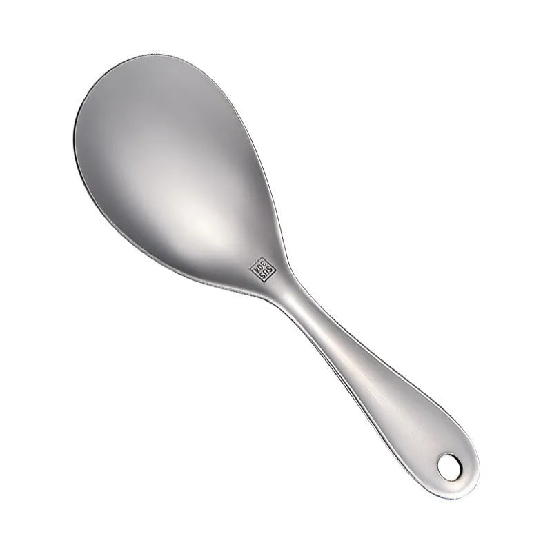 304 stainless steel thick meal spoon with simple design and sisal polished finish