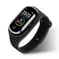 Smart bracelet and Bluetooth earphone combo wearable device with a 1-inch screen on a silicone wristband.