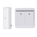 Wireless voice control light switch with remote in gold or white finish