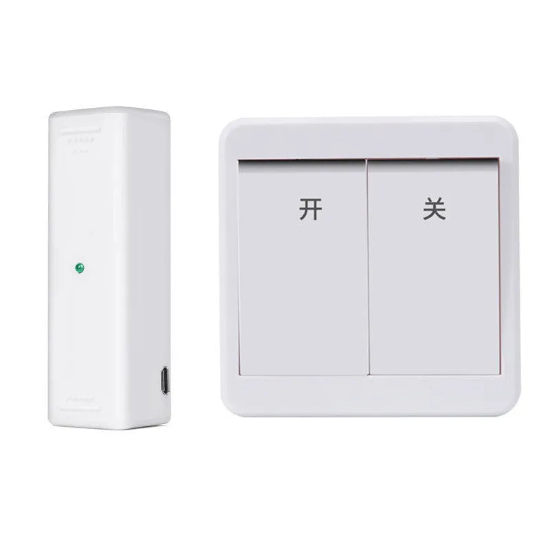Wireless voice control light switch with remote in gold or white finish