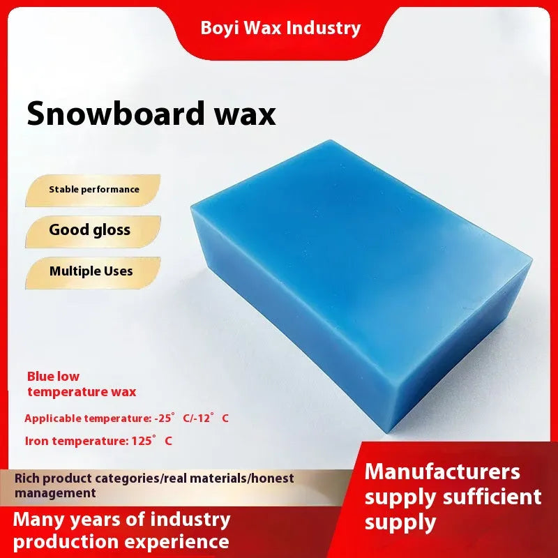 Veneer Double Plate 120g microcrystalline snowboard wax block in blue, red, white, yellow colours