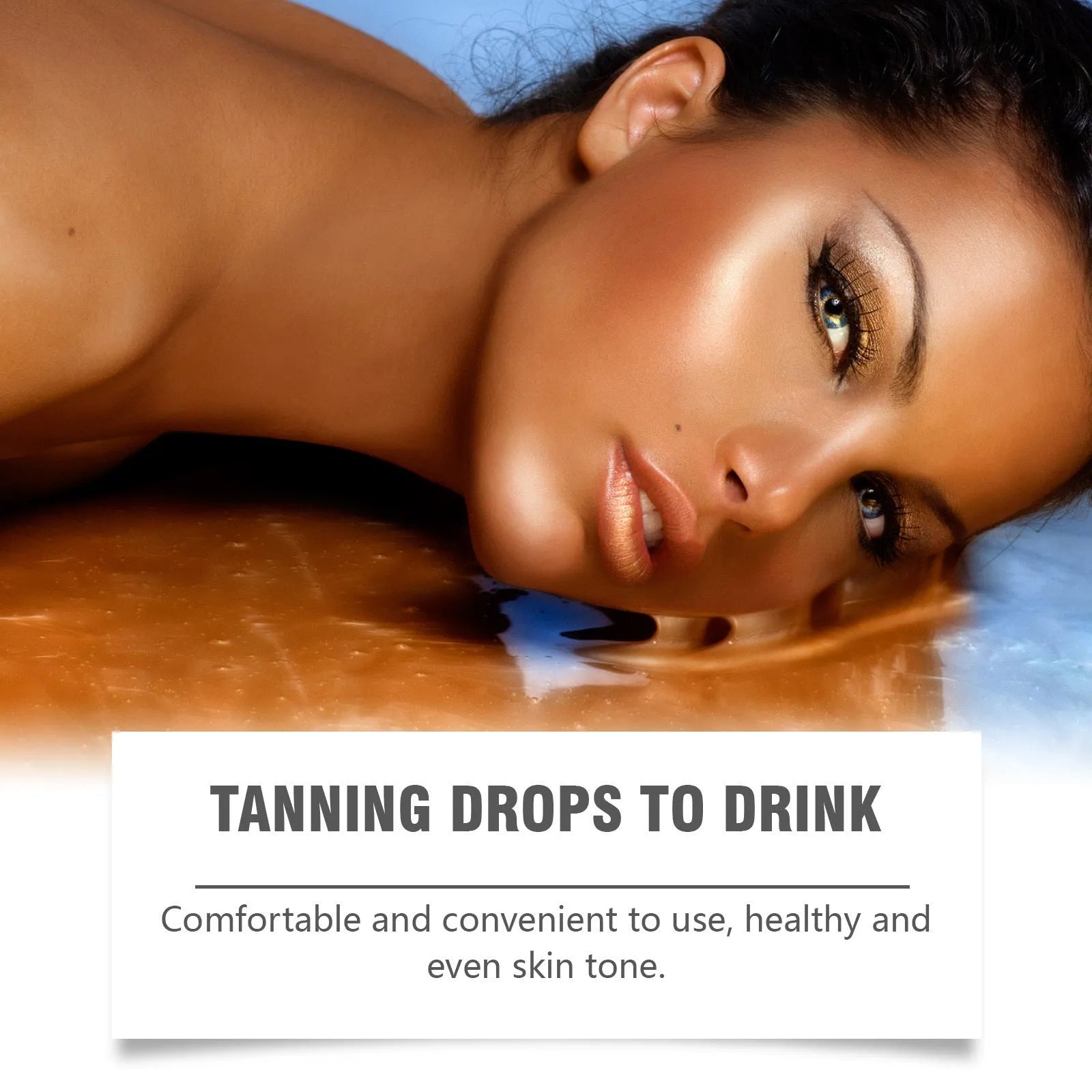 Googeer Tanning Drops To Drink Body Treatment 60ml bottle for body care and sunless tanning.