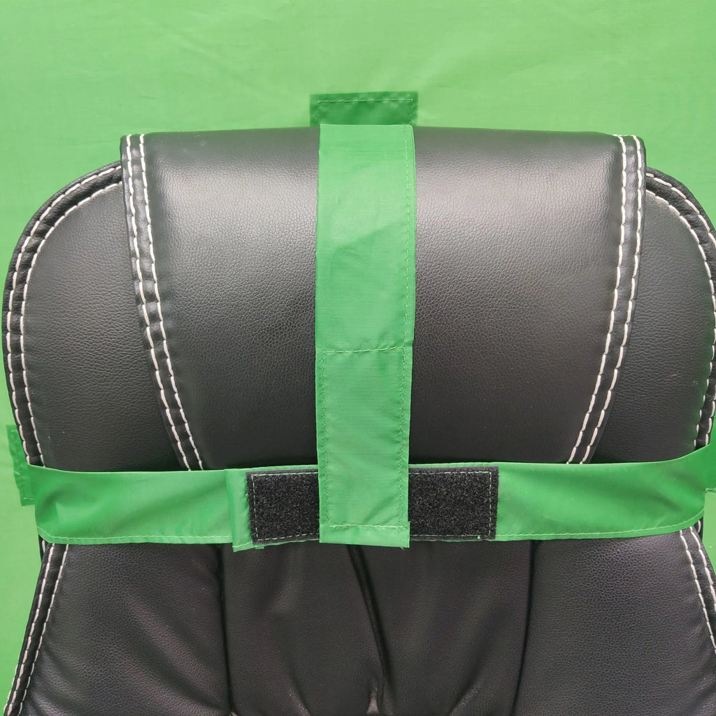 Foldable green photography background board with steel spring frame, approx. 150 x 200 cm, nylon cloth, portable pouch.