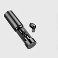 Cylinder earphone TW-A6 wireless earbuds with charging box in Black, Gold, and White colour options