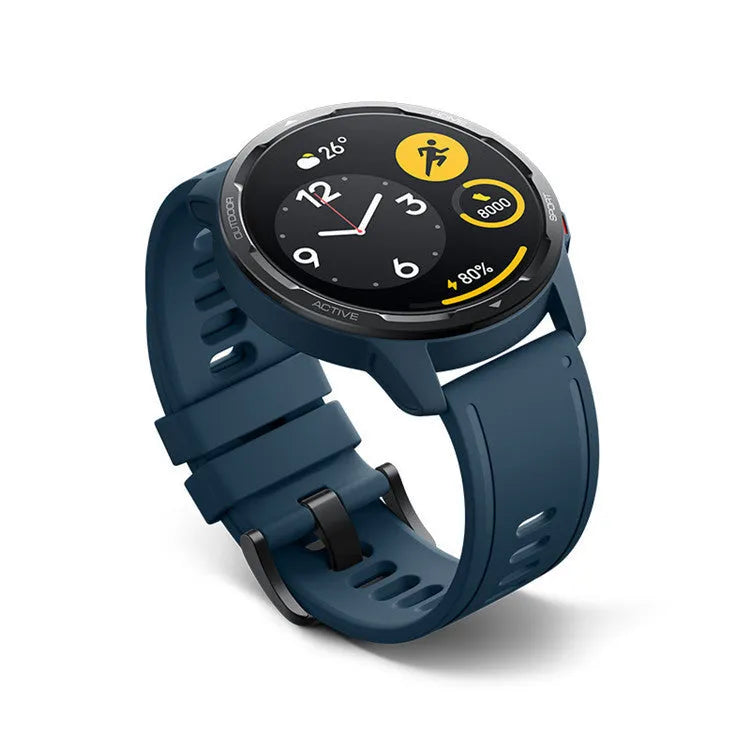 Dual band GPS smart watch with touchscreen display and silicone strap in multiple colour options
