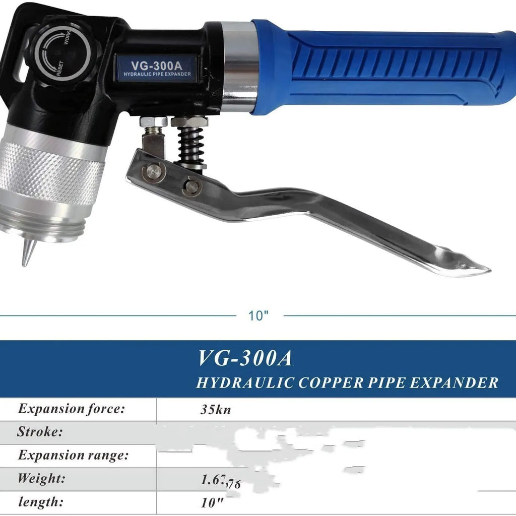 VG-300 style hydraulic tube expander tool for refrigeration work