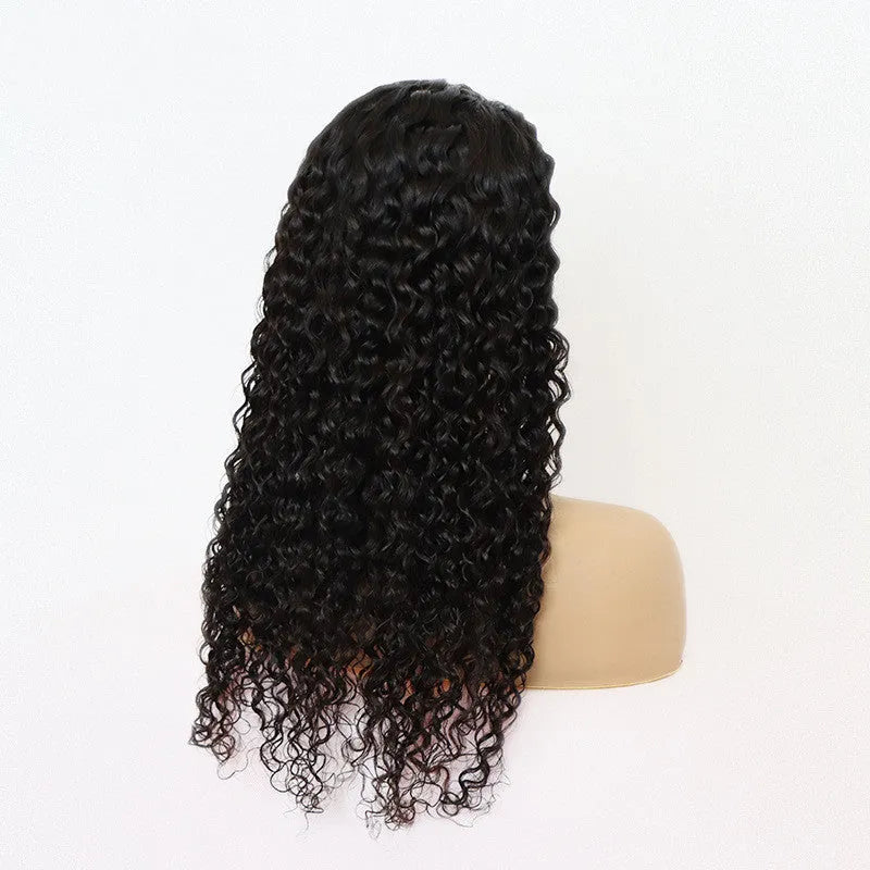 Brazilian water wave headband human hair wig in photo colour, real hair for ladies, 10 inch length