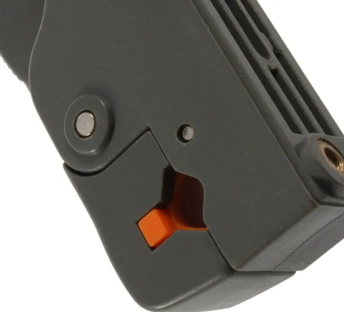 Rotary coax coaxial cable cutter tool stripper in black, 97mm height, made of high impact material