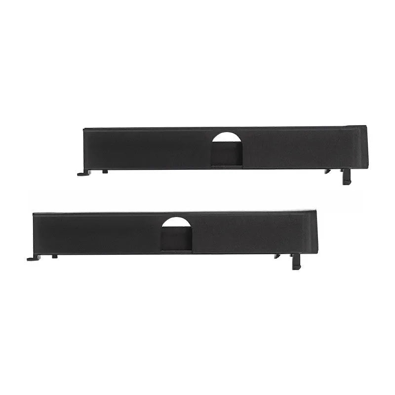 Black PS4 Pro hard drive bottom cover replacement part with baffle strip.