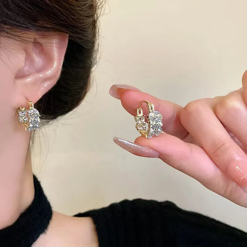 Adjustable wheat ear ring in simple temperament style, Style1 gold-tone costume jewellery for women