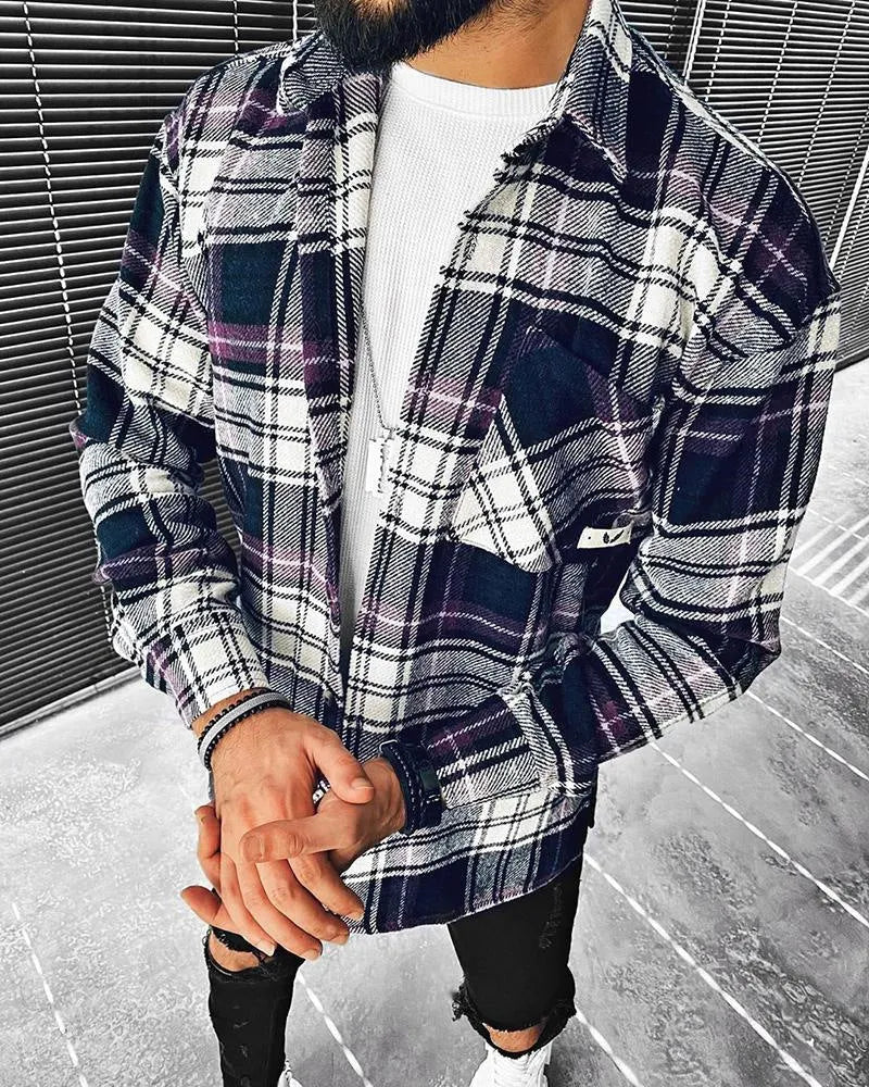 Men's diamond 3D digital printing loose jacket coat full printed cardigan in hip hop style spring wear