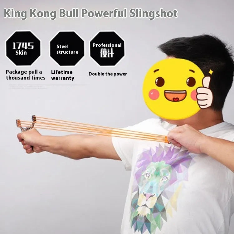 Traditional zinc alloy outdoor slingshot with Dawei power card ball bow design