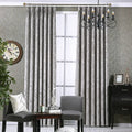 Modern chenille blackout curtain panel in solid colour measuring 1 metre by 2.7 metres