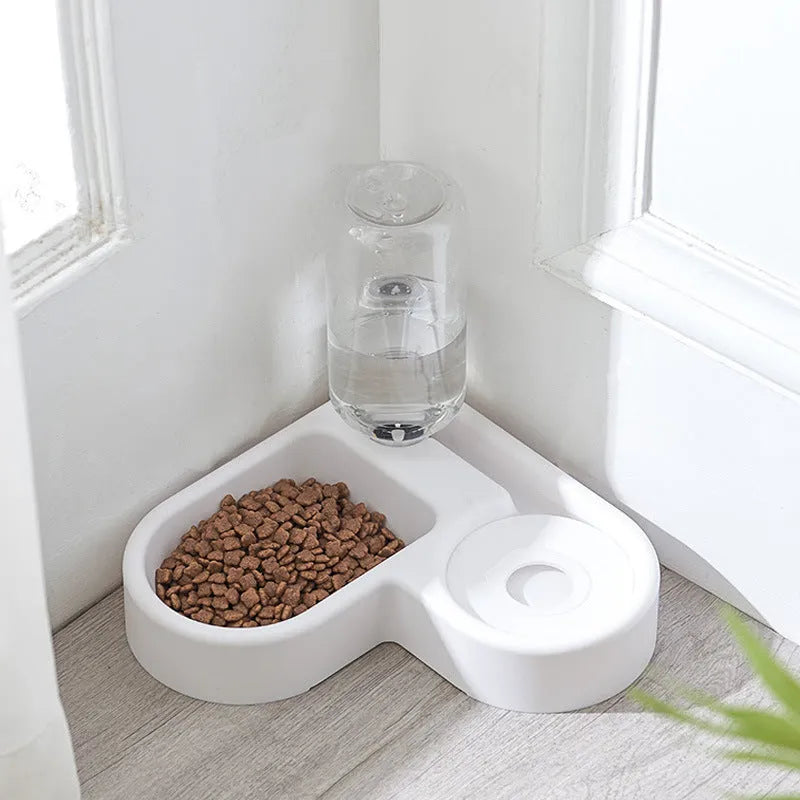 White food-grade indoor pet water fountain for cats and dogs, 22x26x16cm