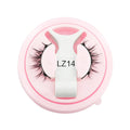 Reusable waterproof false eyelashes with glue-free application in natural thick style