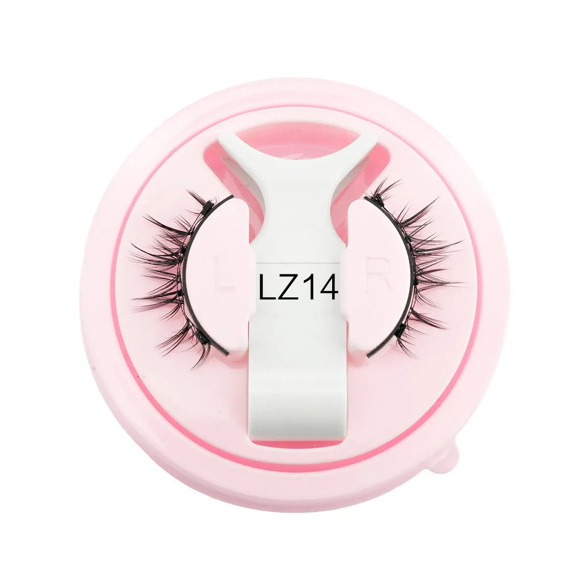 Reusable waterproof false eyelashes with glue-free application in natural thick style