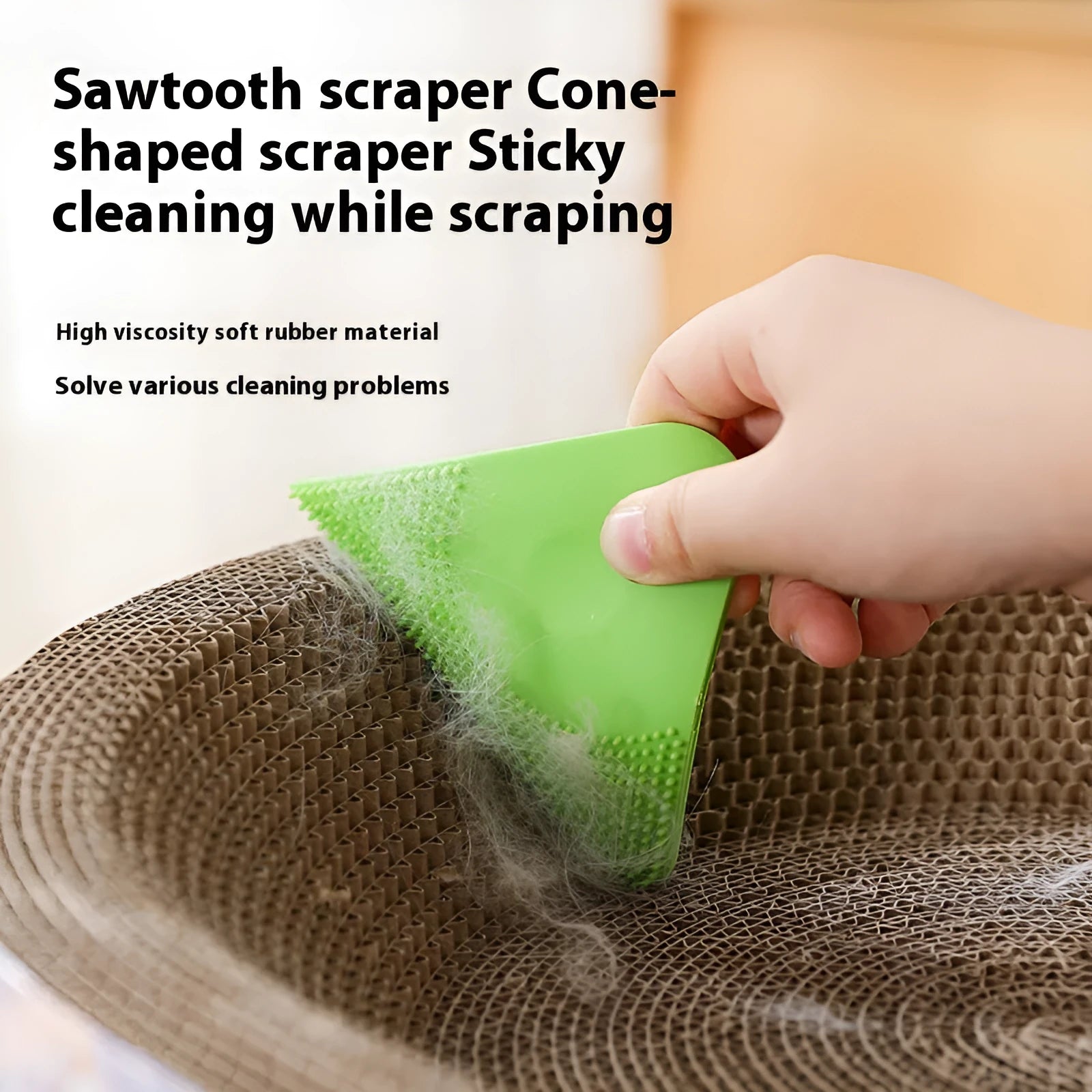PTE pet hair scraper brush in four colour options for grooming and fabric cleaning
