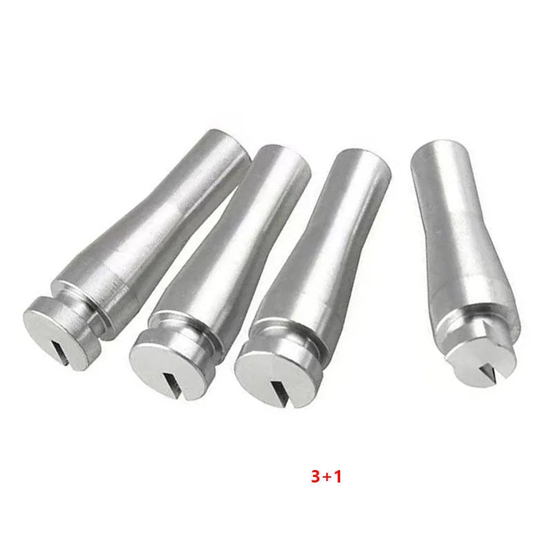 Ford truck cab rear latch repair kit with four silver aluminium auto parts