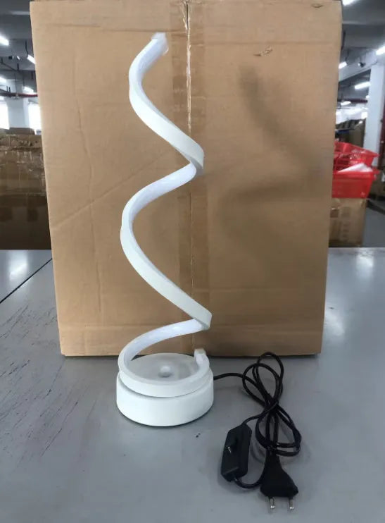 Modern table lamp with metal base and acrylic shade, 24W LED, 125mm diameter, 450mm height, gold finish
