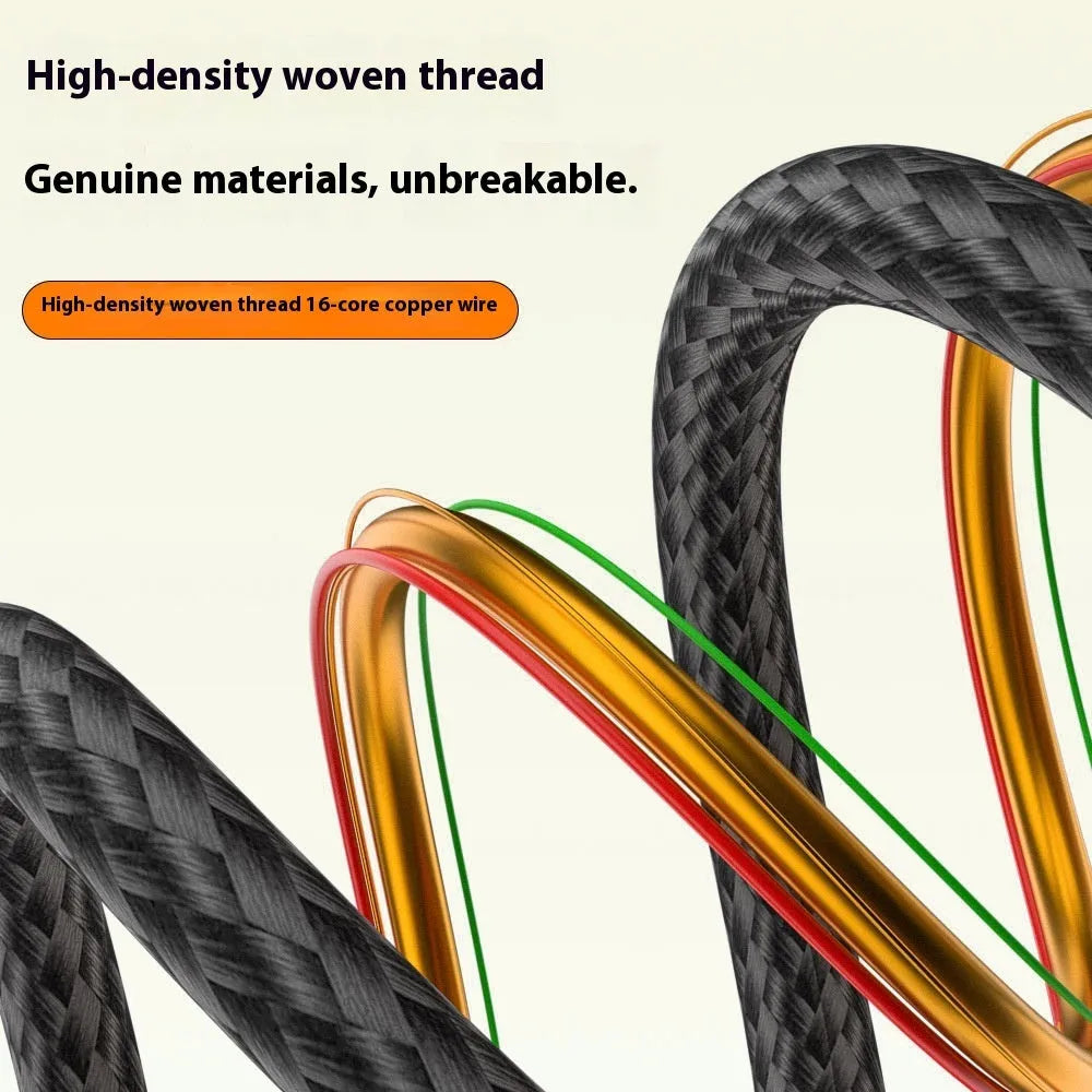 8K full-function HD data cable with IP67 rating, available in multiple lengths for 3C devices