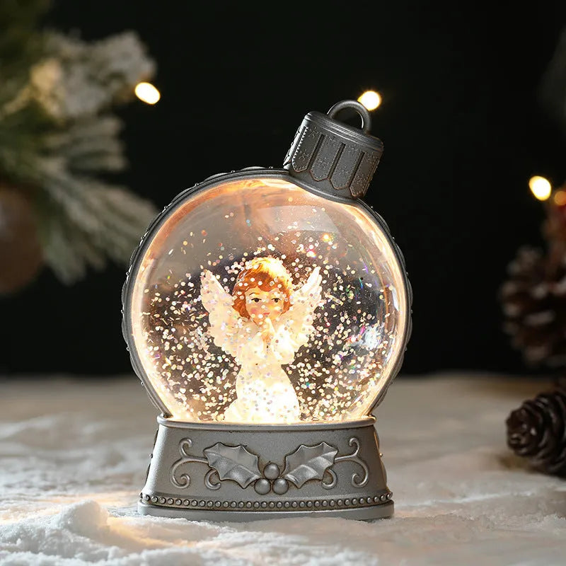 Christmas LED flat light decoration showing festive character design with battery-powered illumination