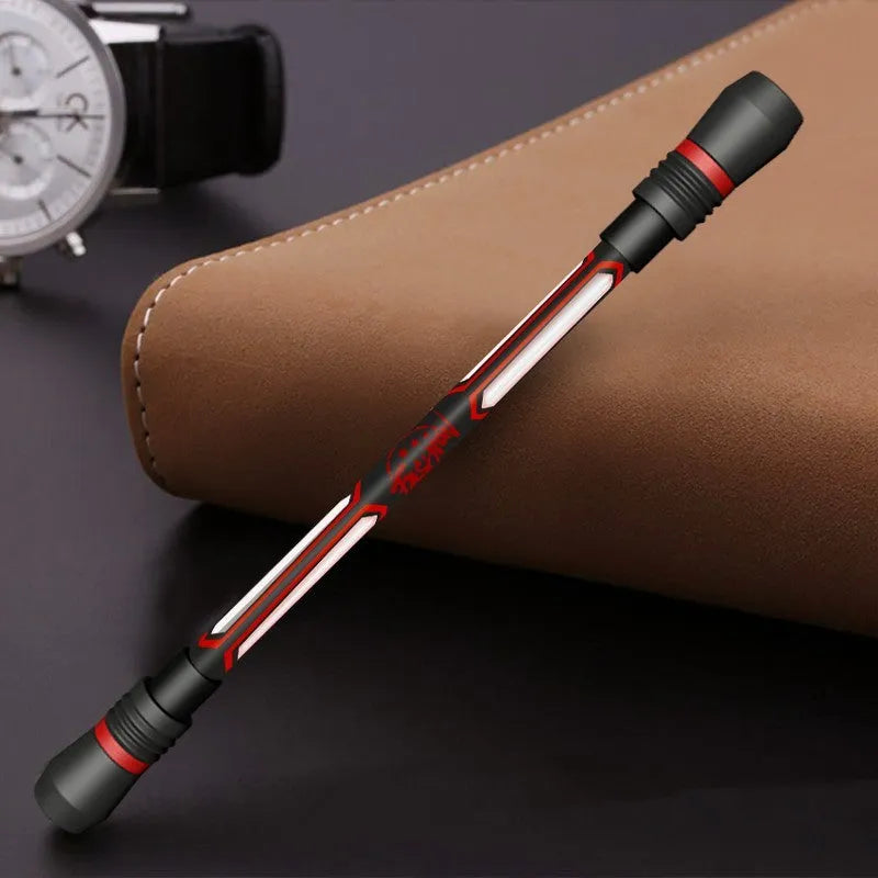 Frosted silica gel grip anti slip rotary pen with 0.35mm needle point.